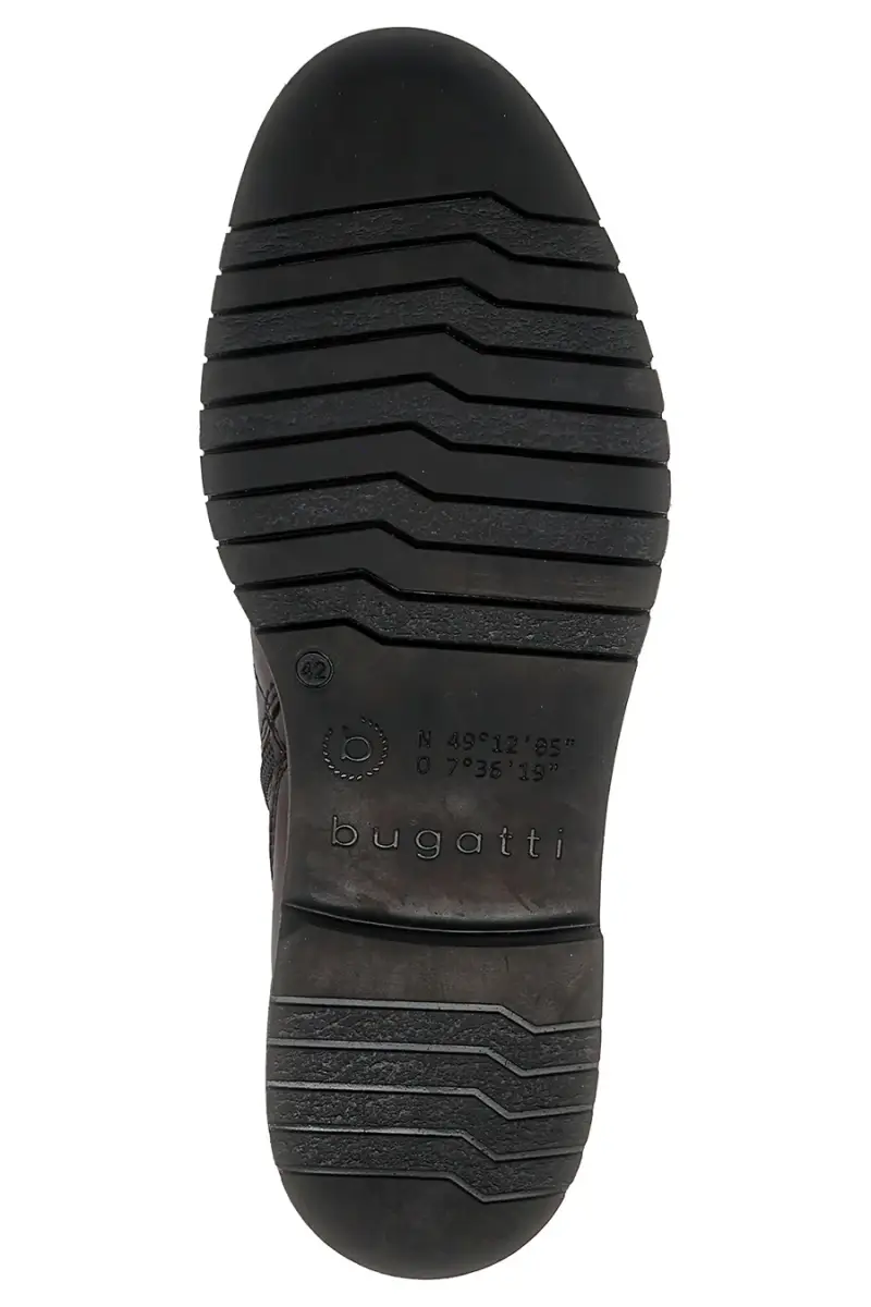 Anfibi marroni in vera pelle con punta rinforzata Bugatti 3318373A4100 [MARRONE] miniatura 4