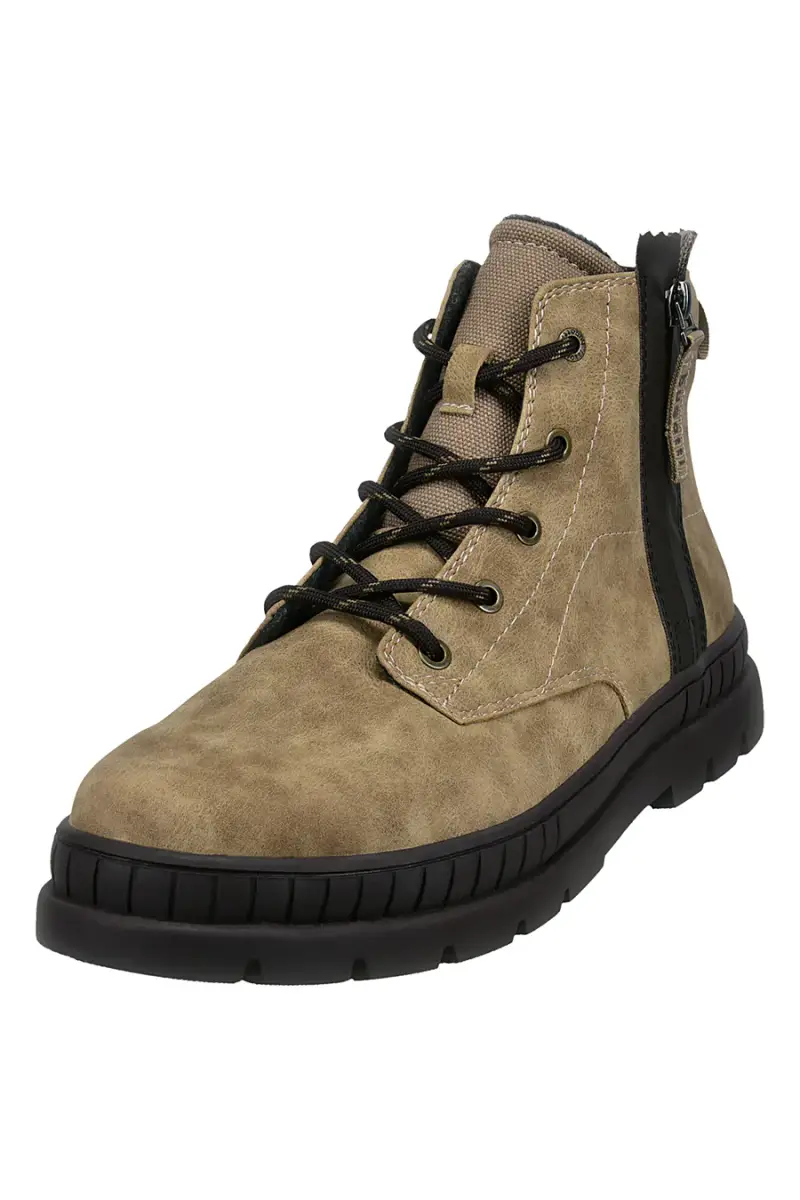 Anfibi taupe con lacci e zip laterale Bugatti 325AGA315500 [SABBIA] miniatura 2