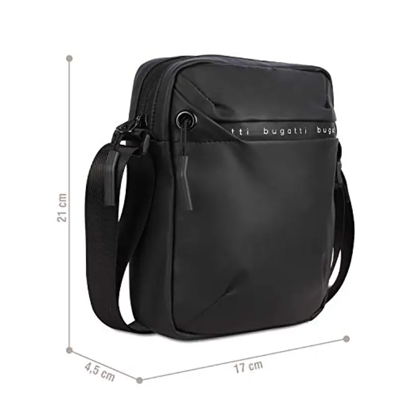 Bugatti Borsello Uomo Nero 799727 miniatura 3