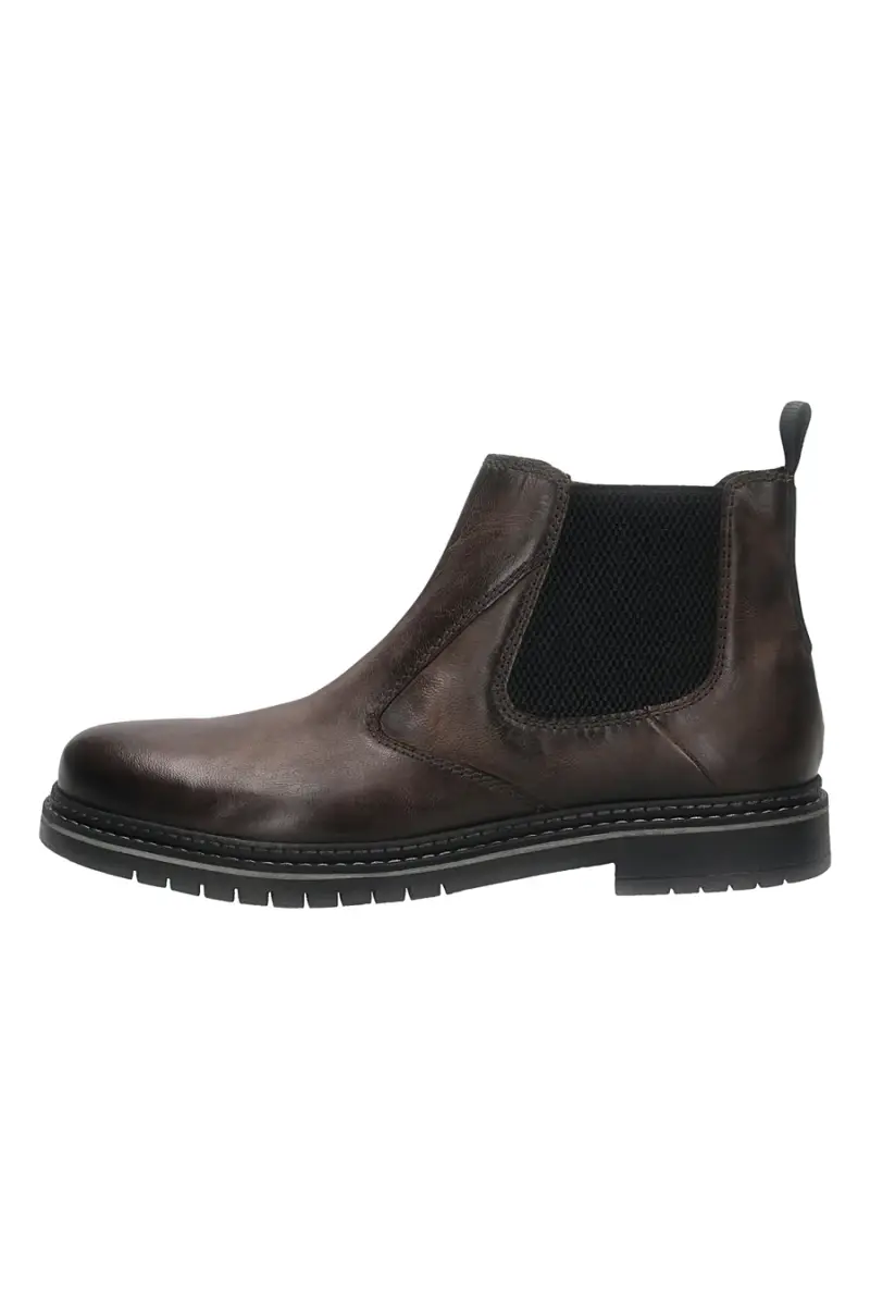 Chelsea boots marroni in pelle con suola carrarmato Bugatti 331AON323200 [MARRONE]