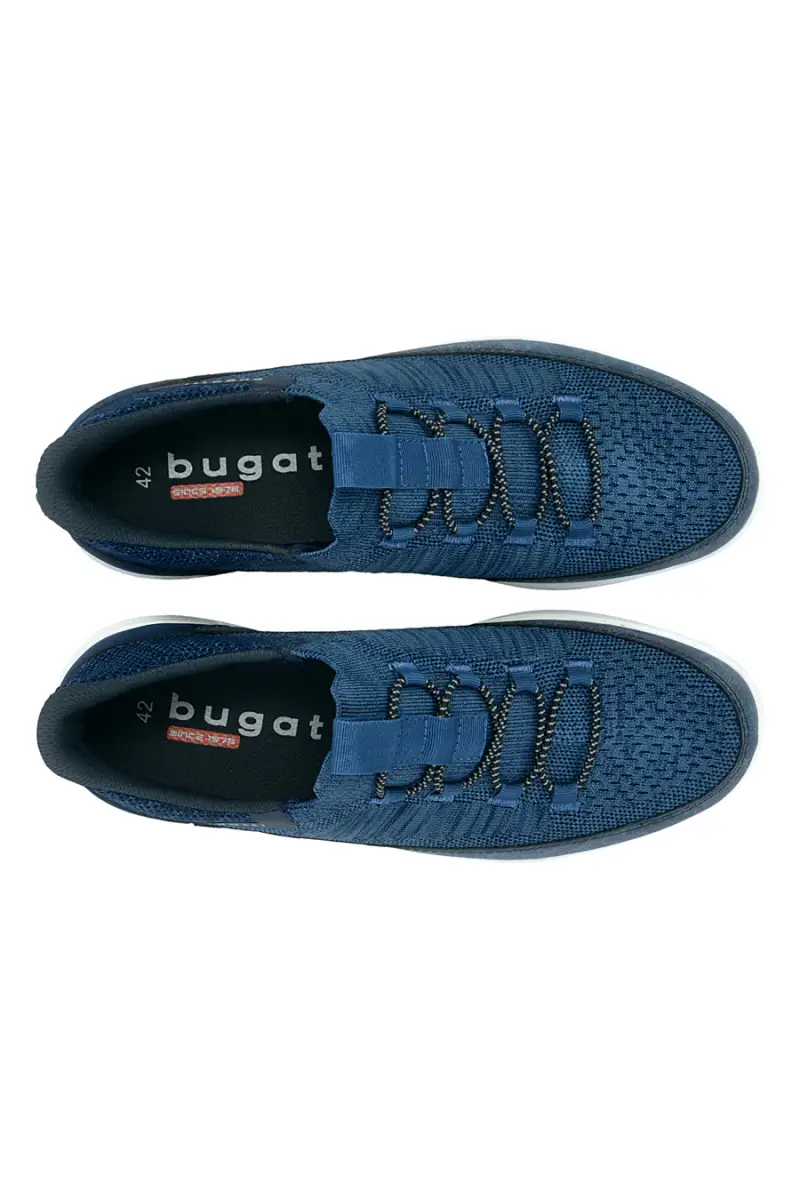 Mocassini blu Bugatti 335AFB6B69004000 [BLUE] miniatura 3