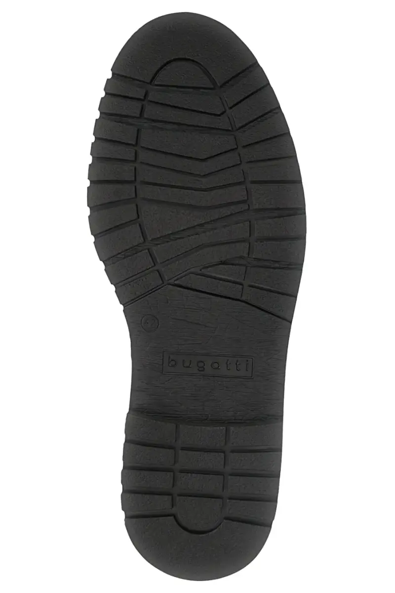 Polacchini neri in vera pelle con dettaglio logo Bugatti 325ATE321000 [NERO] miniatura 5