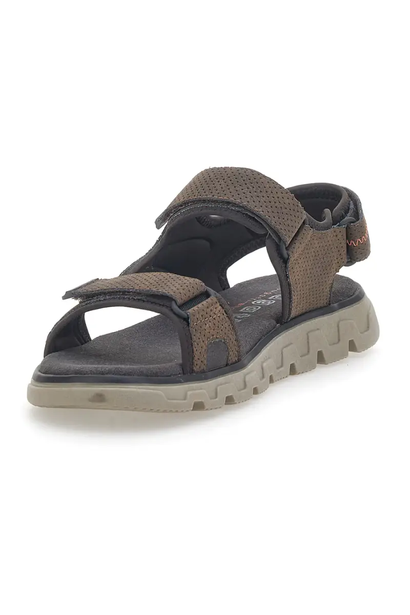 Sandali Marroni con Velcro Bugatti 321AFG81 [MARRONE] miniatura 3