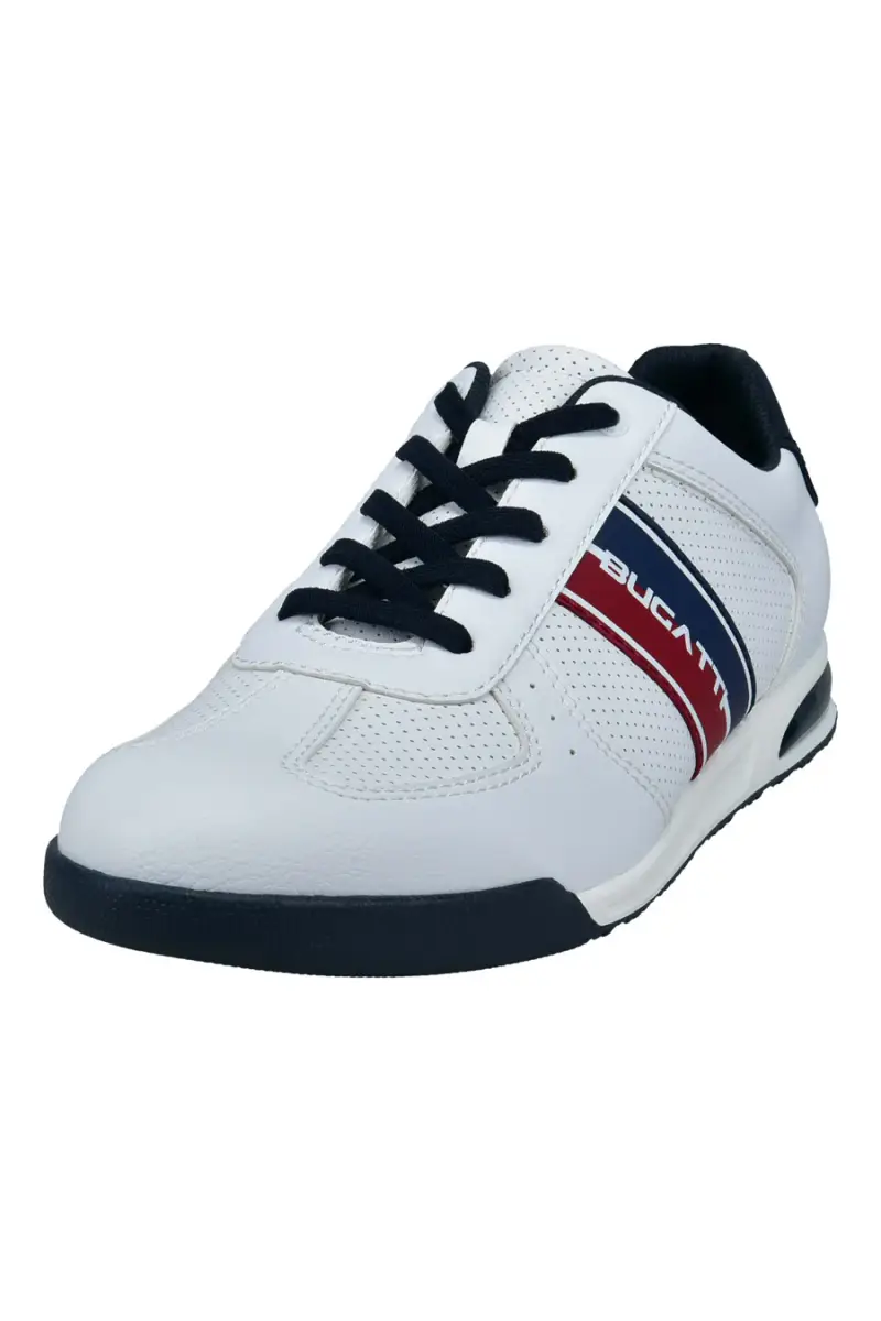 Scarpe bianche stringate con inserti blu Bugatti 325A381050002000 [BIANCO] miniatura 2