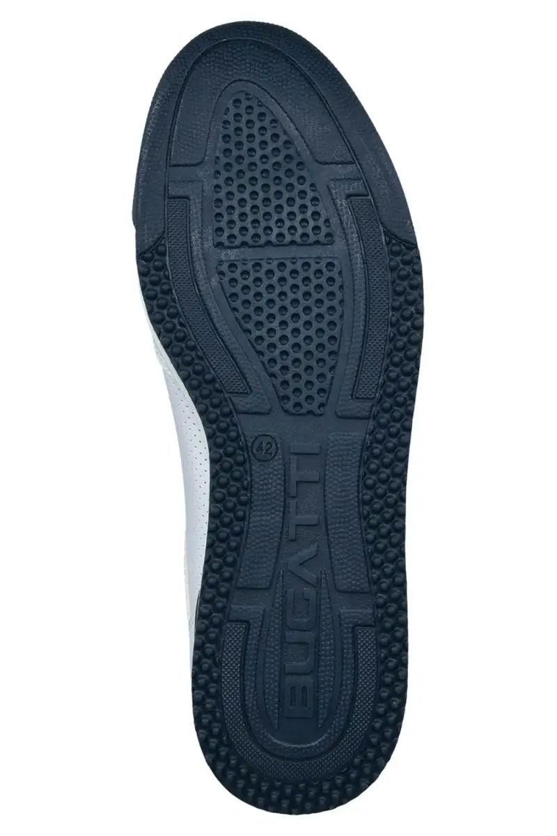 Scarpe bianche stringate con inserti blu Bugatti 325A381050002000 [BIANCO] miniatura 4