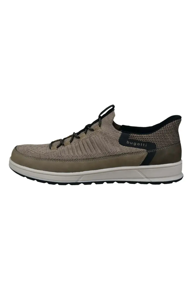 Sneakers beige slip on con lacci elastici Bugatti 335AFB6B69001400 [TAUPE]