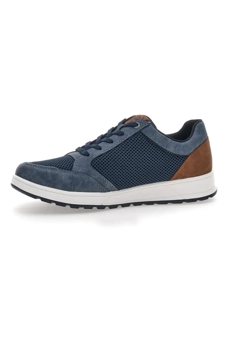 Sneakers Blu Con Lacci Bugatti 331AFB05 [BLUE] miniatura 4