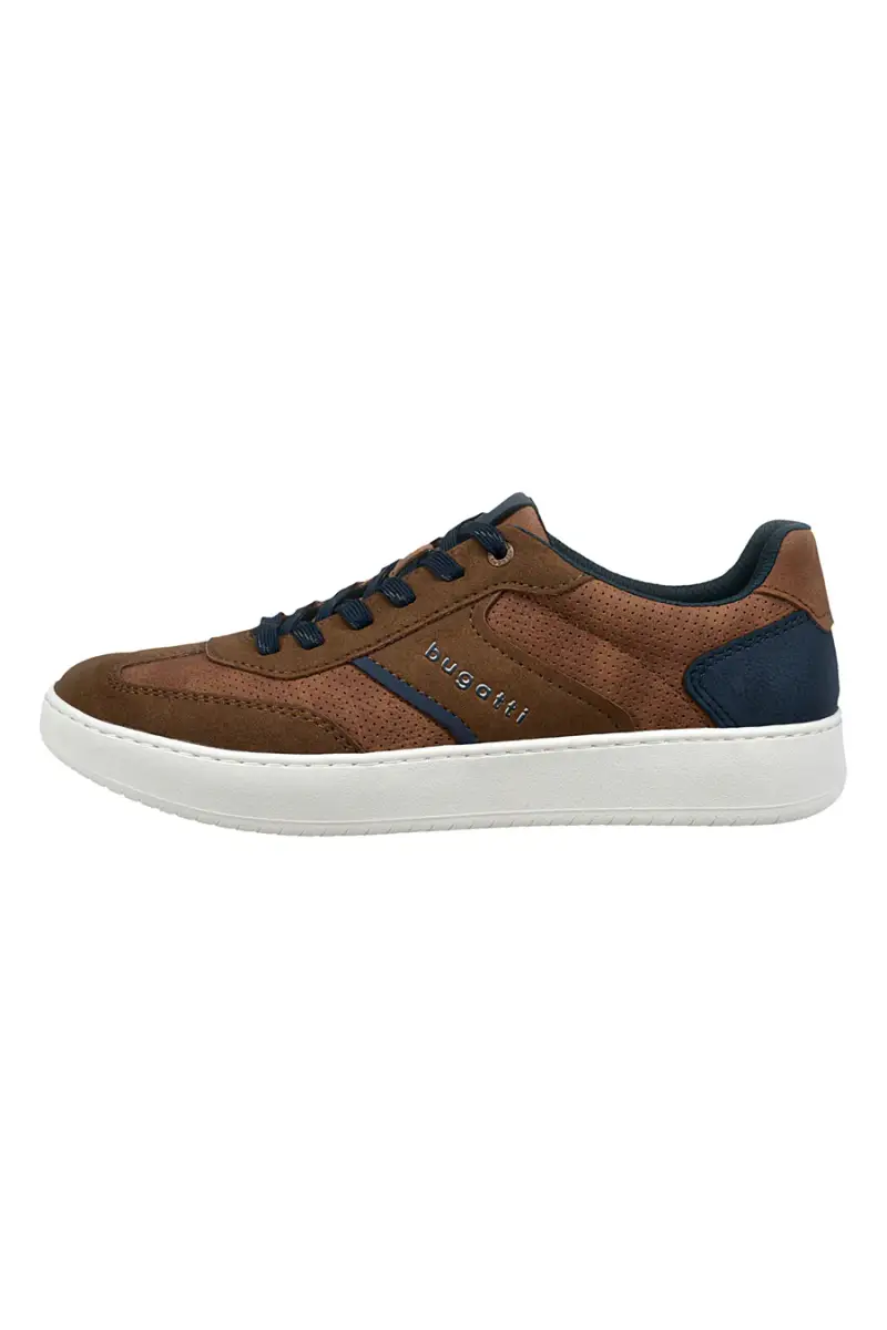 Sneakers cognac e blu con lacci Bugatti 325AVH0250006300 [COGNAC]