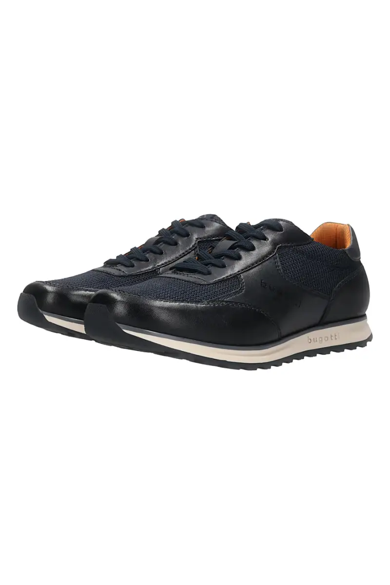 Sneakers da uomo blu con suoletta estraibile Bugatti 335A021P41694141 [BLUE] miniatura 2