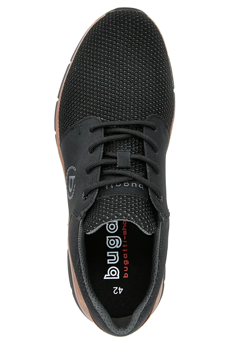 Sneakers da uomo nere Bugatti 341AFA0169001000 [NERO] miniatura 5
