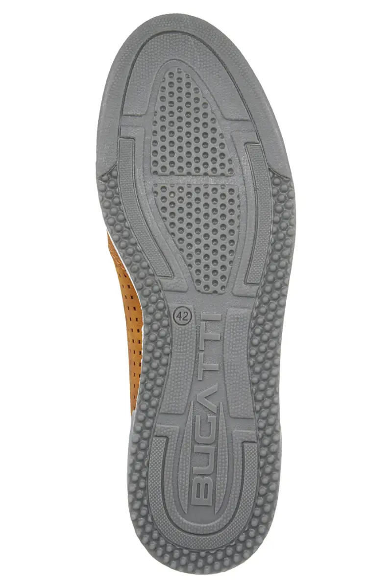 Sneakers da uomo ocra traforate con suoletta estraibile Bugatti 321A380150005000 [GIALLO] miniatura 4