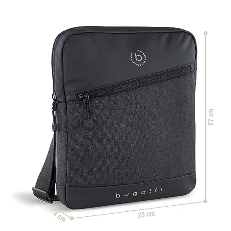 Bugatti Borsa a tracolla Uomo Nero 1204437 miniatura 2