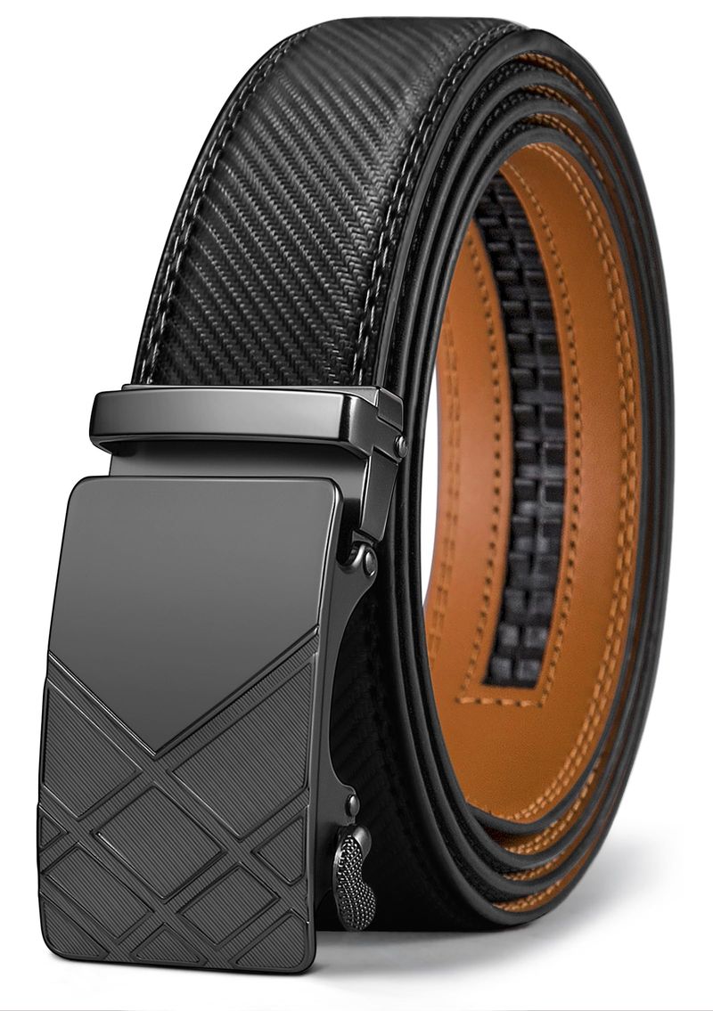 BULLIANT Cintura Uomo Pelle Fibbia Automatica Nero