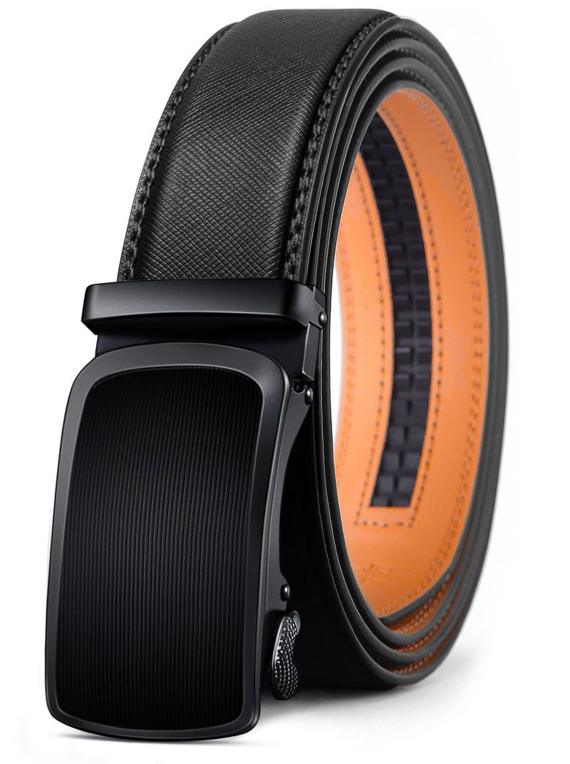 BULLIANT Cintura Uomo Pelle Cricchetto Automatica Nero