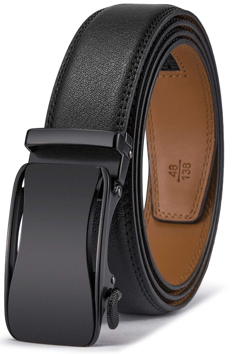 BULLIANT Cintura Uomo Pelle Fibbia Automatica Nero