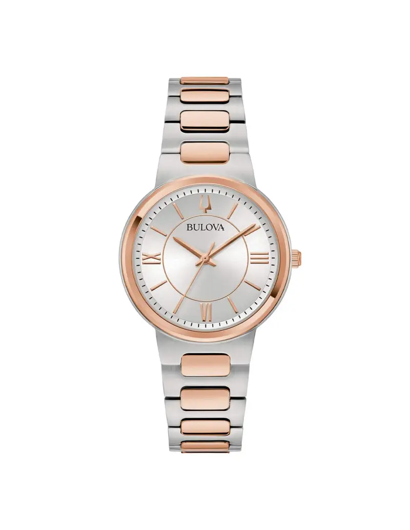 Orologio BULOVA Classic Elegant 98L327 cinturino in acciaio bicolore quadrante Silver