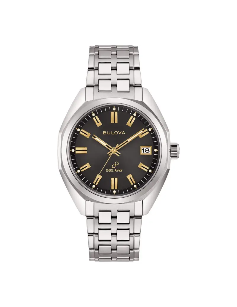 Orologio BULOVA Jet Star 96B415 cinturino in acciaio quadrante antracite