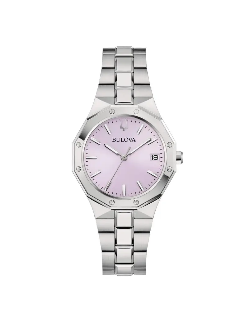 Orologio BULOVA Octagon Lady 96M170 cinturino in acciaio quadrante Rosa
