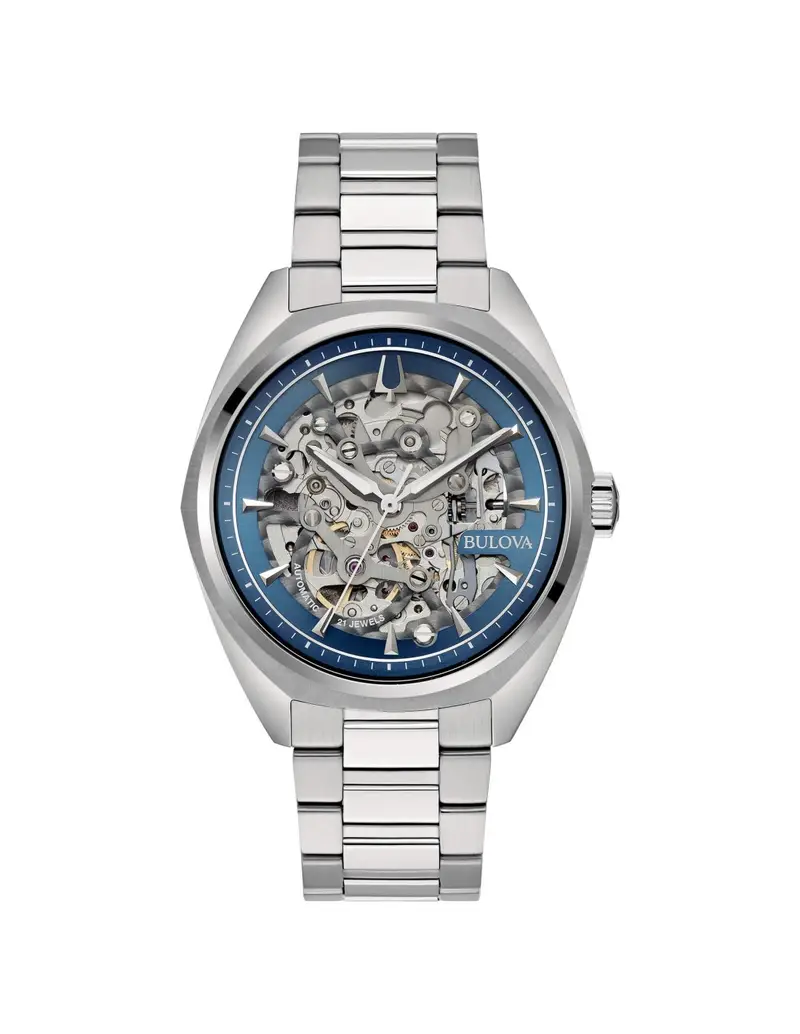 Orologio BULOVA Surveyor Automatic Skeleton 96A292 Blue