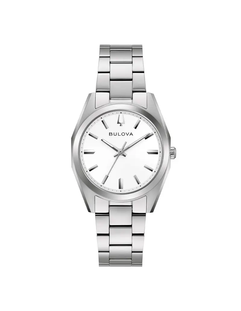Orologio BULOVA Surveyor Lady 96L347 cinturino in acciaio quadrante bianco
