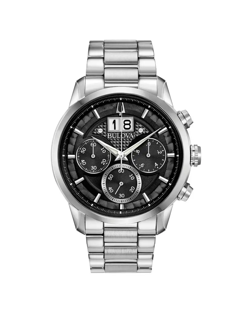 Orologio BULOVA Uomo Sutton Big Date Crono in Acciaio 96B319