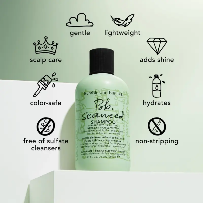 Seaweed Shampoo - Shampoo delicato, Shampoo lavaggi frequenti, Capelli normali miniatura 4