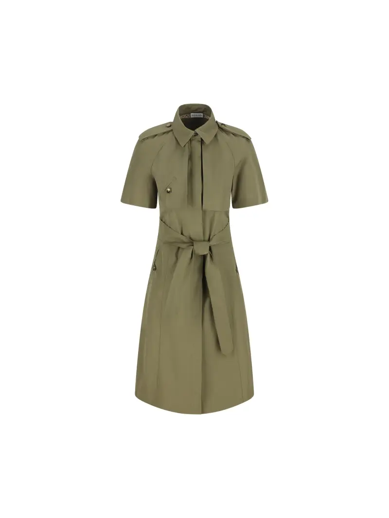 Abito in Popeline di Cotone VERDE