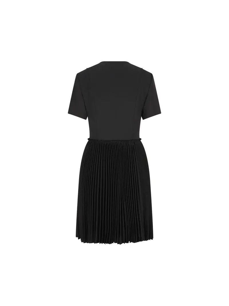 Abito Kilt In Misto Lana NERO miniatura 2