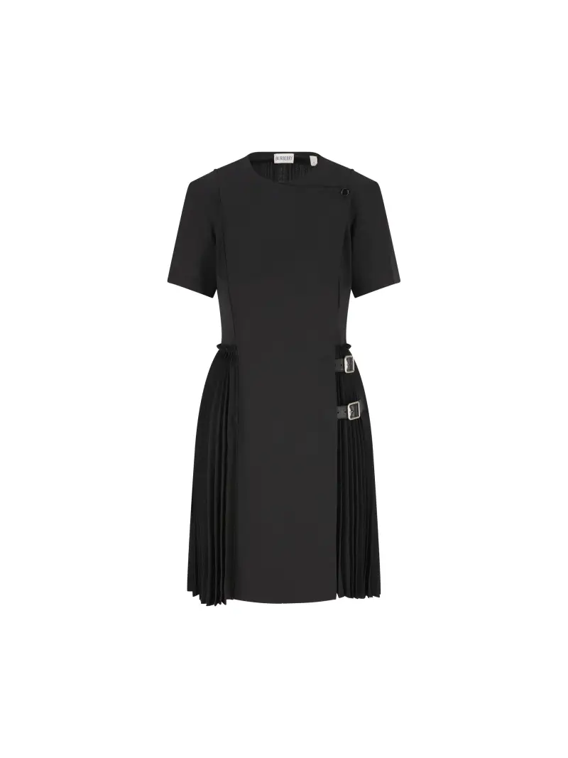 Abito Kilt In Misto Lana NERO