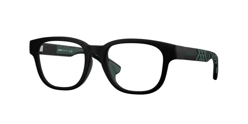 Bambino Burberry JB2017U 3464 Montature da vista Iniettato Nero Trasparente Squadrata Normale