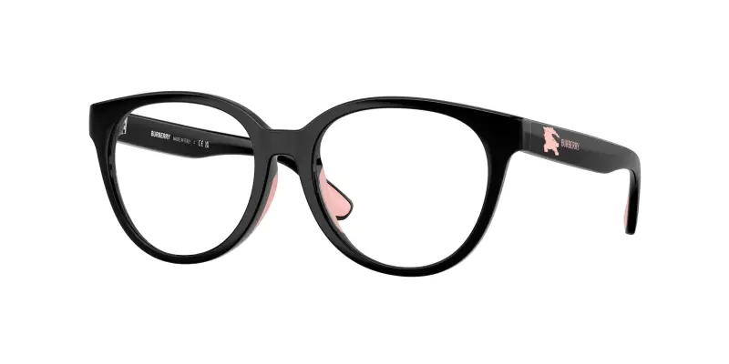 Bambino Burberry JB2019U 3001 Montature da vista Iniettato Nero Trasparente Pantos Normale