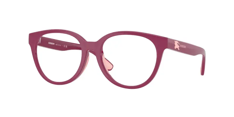 Bambino Burberry JB2019U 4134 Montature da vista Iniettato Viola Trasparente Pantos Normale