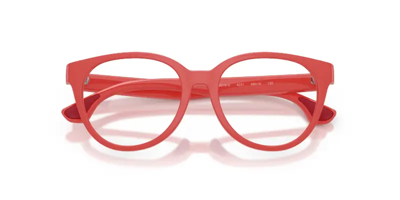 Bambino Burberry JB2019U 4231 Montature da vista Iniettato Rosso Trasparente Pantos Normale miniatura 2