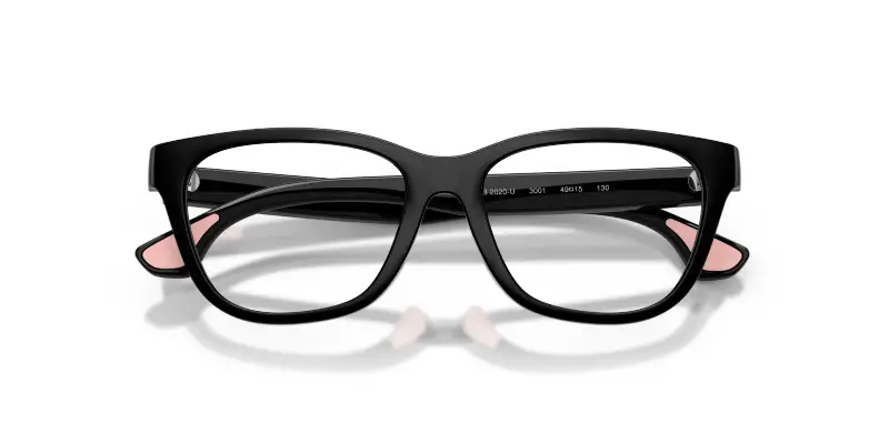 Bambino Burberry JB2020U 3001 Montature da vista Iniettato Nero Trasparente Cat Eye Normale miniatura 2