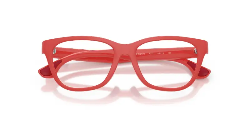 Bambino Burberry JB2020U 4231 Montature da vista Iniettato Rosso Trasparente Cat Eye Normale miniatura 2