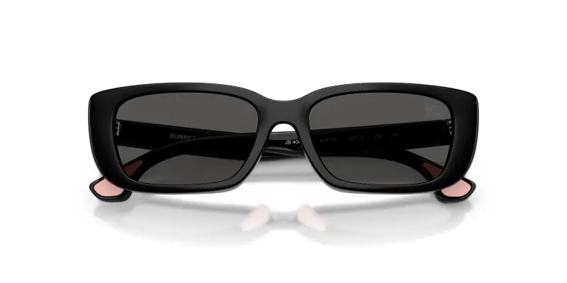 Bambino Burberry JB4006U 300187 Occhiali da sole Iniettato Nero Grigio Squadrata Normale miniatura 2