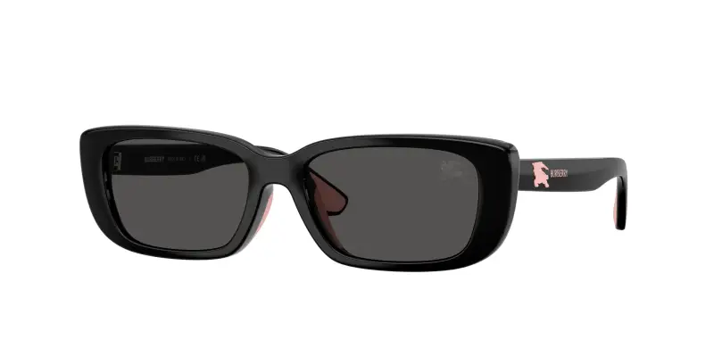 Bambino Burberry JB4006U 300187 Occhiali da sole Iniettato Nero Grigio Squadrata Normale