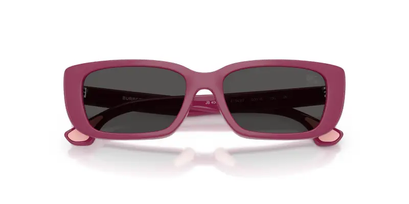 Bambino Burberry JB4006U 413487 Occhiali da sole Iniettato Viola Grigio Squadrata Normale miniatura 2