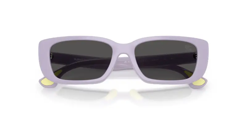 Bambino Burberry JB4006U 422887 Occhiali da sole Iniettato Viola Grigio Squadrata Normale miniatura 2