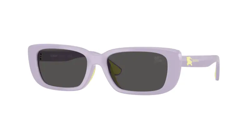 Bambino Burberry JB4006U 422887 Occhiali da sole Iniettato Viola Grigio Squadrata Normale
