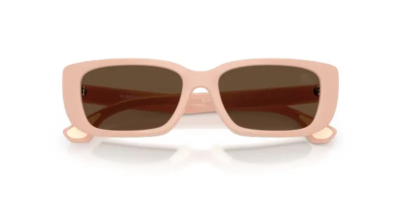 Bambino Burberry JB4006U 422973 Occhiali da sole Iniettato Rosa Marrone Squadrata Normale miniatura 2