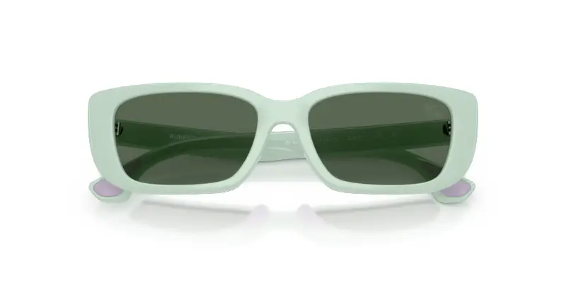 Bambino Burberry JB4006U 423071 Occhiali da sole Iniettato Verde Verde Squadrata Normale miniatura 2