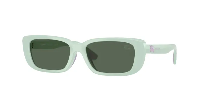 Bambino Burberry JB4006U 423071 Occhiali da sole Iniettato Verde Verde Squadrata Normale