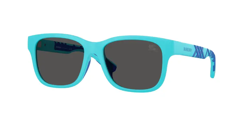 Bambino Burberry JB4007U 423587 Occhiali da sole Iniettato Blu Grigio Squadrata Normale