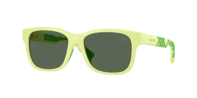 Bambino Burberry JB4007U 423771 Occhiali da sole Iniettato Verde Verde Squadrata Normale
