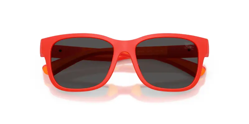 Bambino Burberry JB4007U 423887 Occhiali da sole Iniettato Rosso Grigio Squadrata Normale miniatura 2