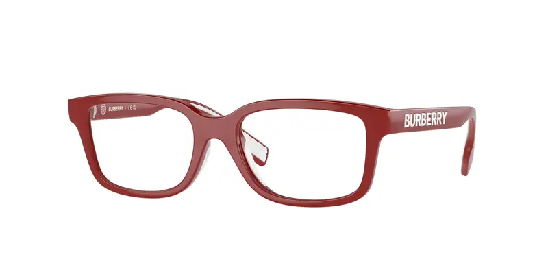 Burberry Bambino JB2003U  4047 Montature da vista Iniettato Rosso Trasparente Squadrata Normale