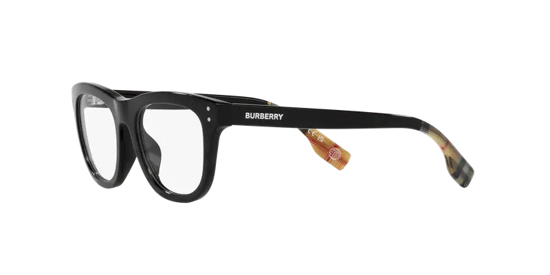 Burberry Bambino JB2005 3001 Montature da vista Acetato Nero Trasparente Squadrata Normale miniatura 3