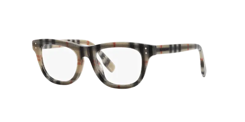 Burberry Bambino JB2005 3778 Montature da vista Acetato Marrone Trasparente Squadrata Normale miniatura 2