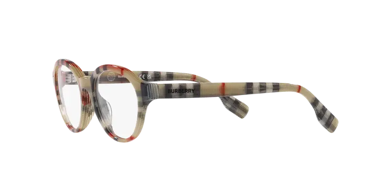 Burberry Bambino JB2006 3778 Montature da vista Acetato Marrone Trasparente Pantos Normale miniatura 3